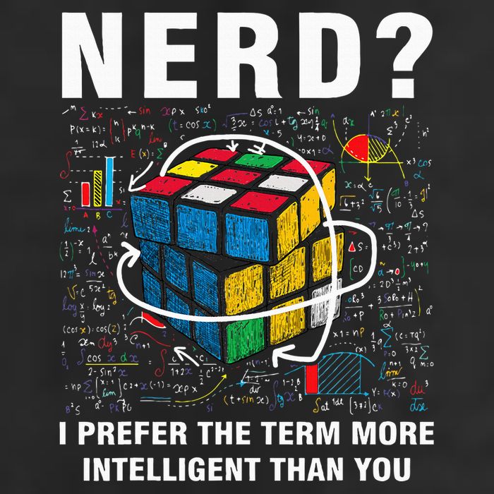 Speed Cubing Nerd Jokes Funny Speed Cubing Math 7 Panel Mesh Trucker Snapback Hat