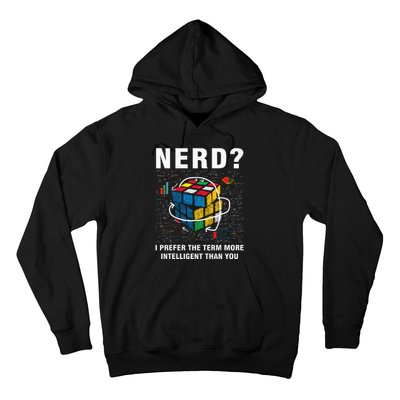 Speed Cubing Nerd Jokes Funny Speed Cubing Math Hoodie