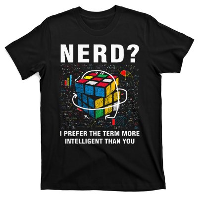 Speed Cubing Nerd Jokes Funny Speed Cubing Math T-Shirt