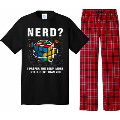 Speed Cubing Nerd Jokes Funny Speed Cubing Math Pajama Set