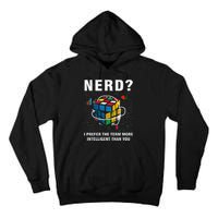 Speed Cubing Nerd Jokes Funny Speed Cubing Math Tall Hoodie