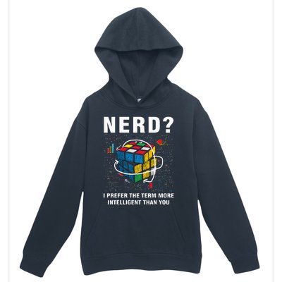 Speed Cubing Nerd Jokes Funny Speed Cubing Math Urban Pullover Hoodie