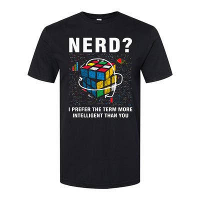 Speed Cubing Nerd Jokes Funny Speed Cubing Math Softstyle CVC T-Shirt