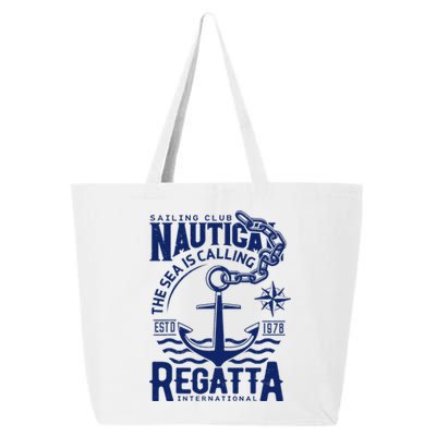 Sailing Club Nautica The Sea Is Calling Regatta Internationa 25L Jumbo Tote