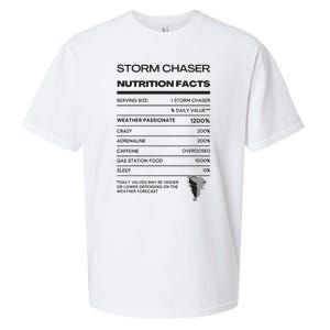 Storm Chaser Nutrition Facts Sueded Cloud Jersey T-Shirt