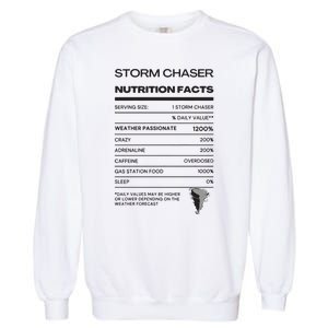 Storm Chaser Nutrition Facts Garment-Dyed Sweatshirt