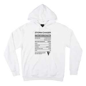 Storm Chaser Nutrition Facts Hoodie