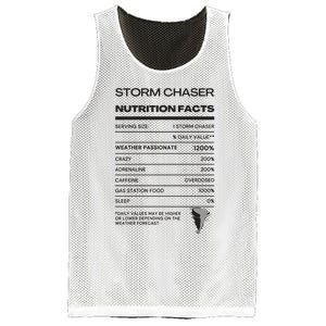 Storm Chaser Nutrition Facts Mesh Reversible Basketball Jersey Tank