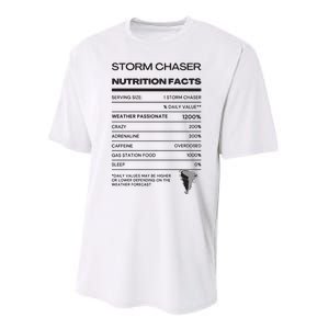 Storm Chaser Nutrition Facts Performance Sprint T-Shirt