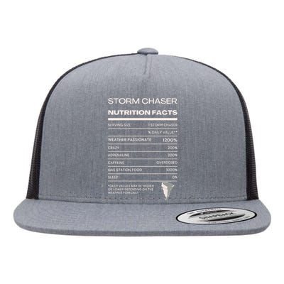 Storm Chaser Nutrition Facts Flat Bill Trucker Hat