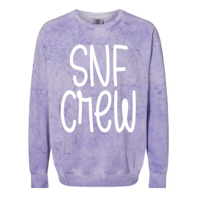 Snf Crew Nurse Skilled Nursing Facility Rn Gift Colorblast Crewneck Sweatshirt