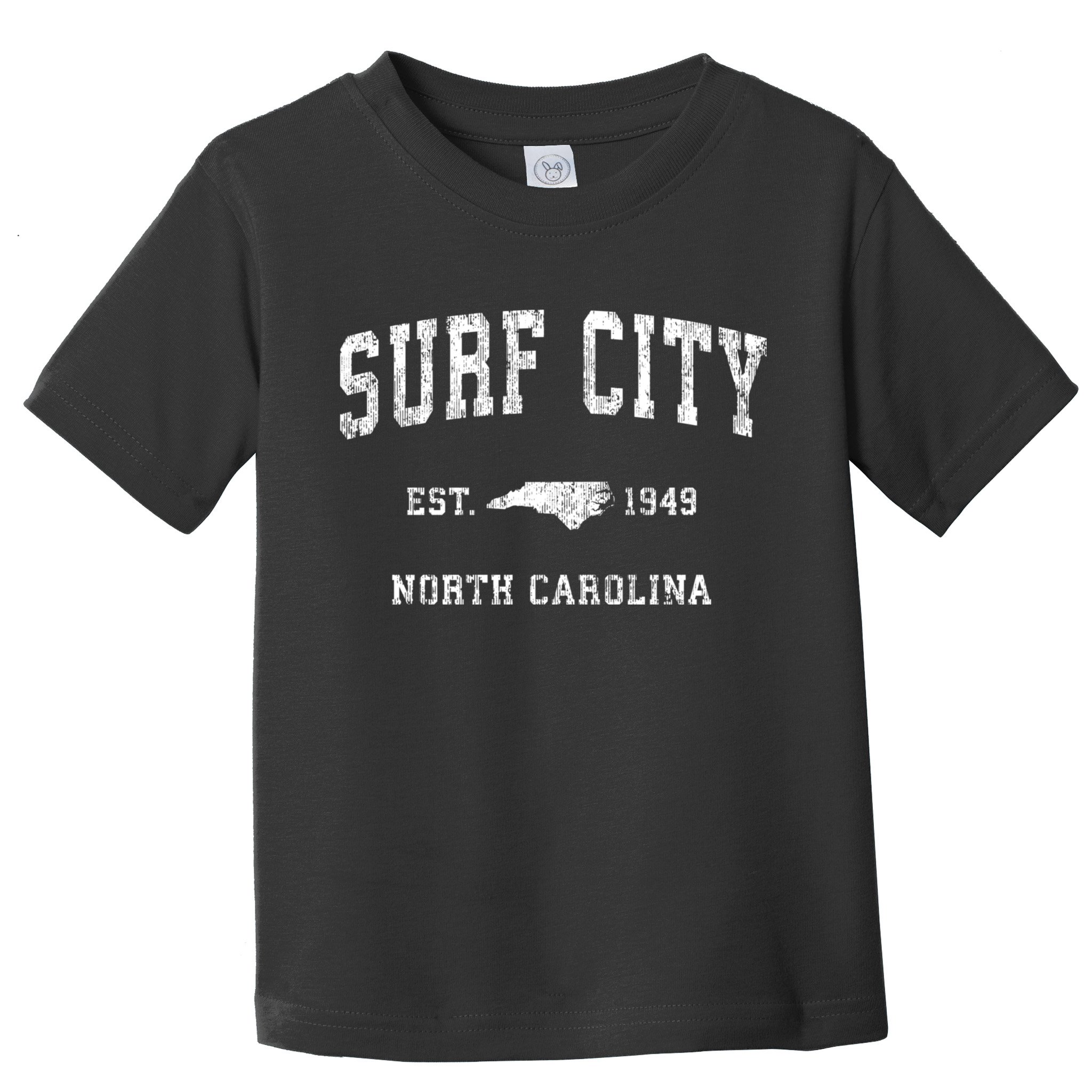 Surf City North Carolina Nc Vintage Athletic Sports Toddler T-Shirt