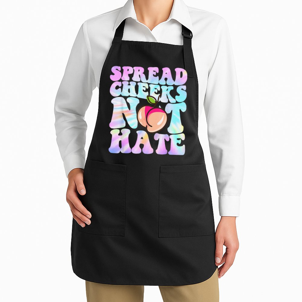 Spread Cheeks Not Hate Fitness Workout Funny Gym Apron