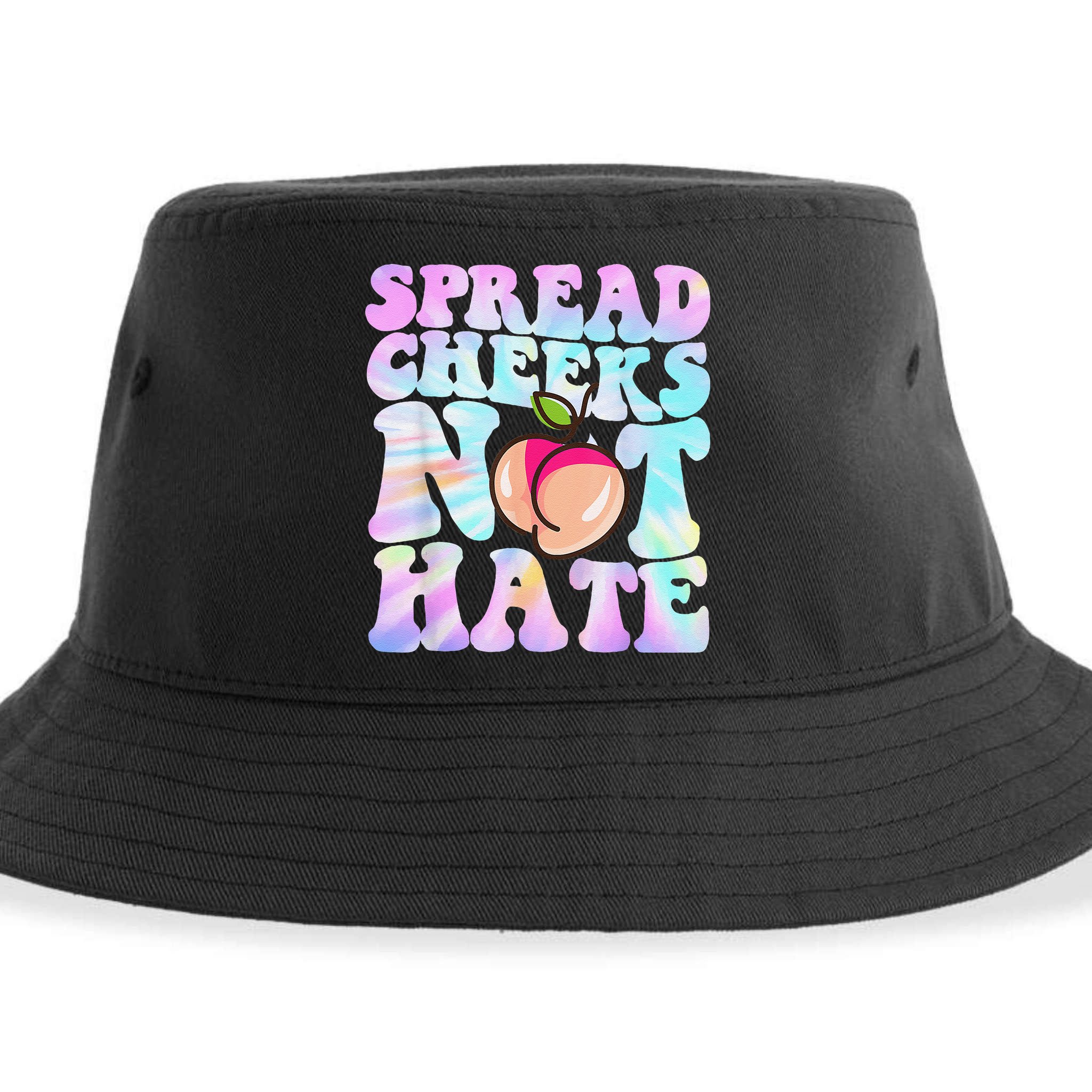 Spread Cheeks Not Hate Fitness Workout Funny Gym Sustainable Bucket Hat