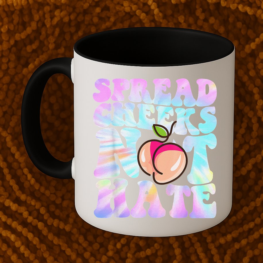 Spread Cheeks Not Hate Fitness Workout Funny Gym Mug