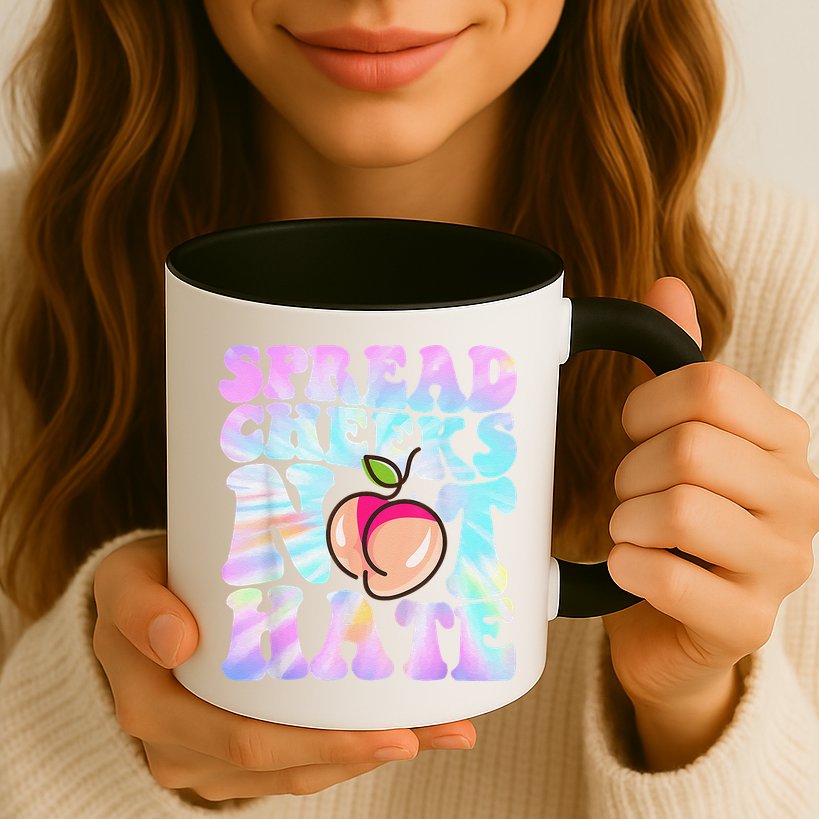 Spread Cheeks Not Hate Fitness Workout Funny Gym Mug