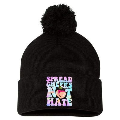 Spread Cheeks Not Hate Fitness Workout Funny Gym Pom Pom 12in Knit Beanie