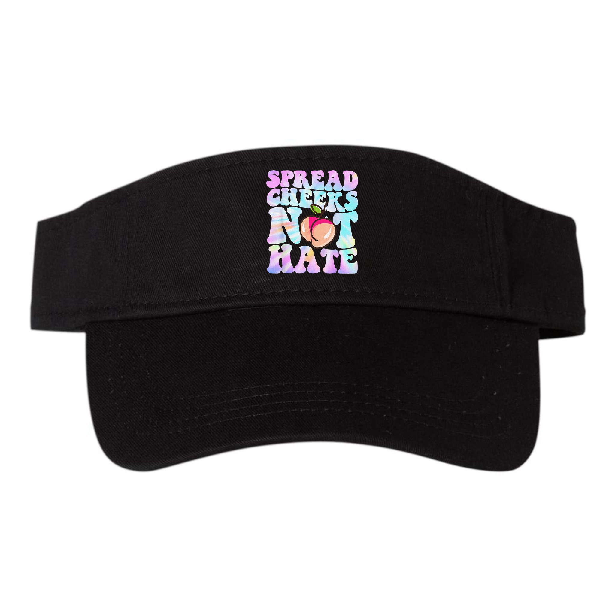 Spread Cheeks Not Hate Fitness Workout Funny Gym Visor