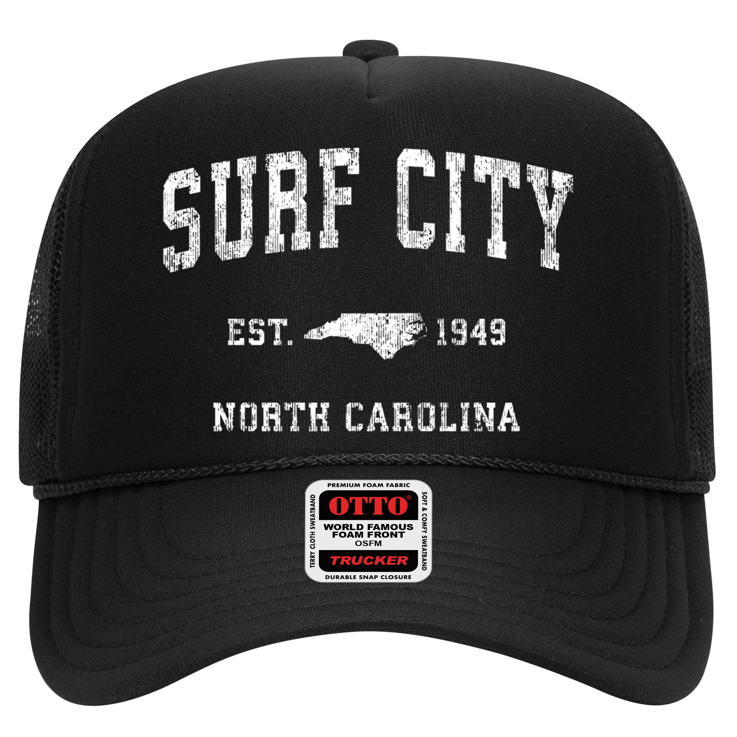 Surf City North Carolina Nc Vintage Athletic Sports Design Cute Gift Hat