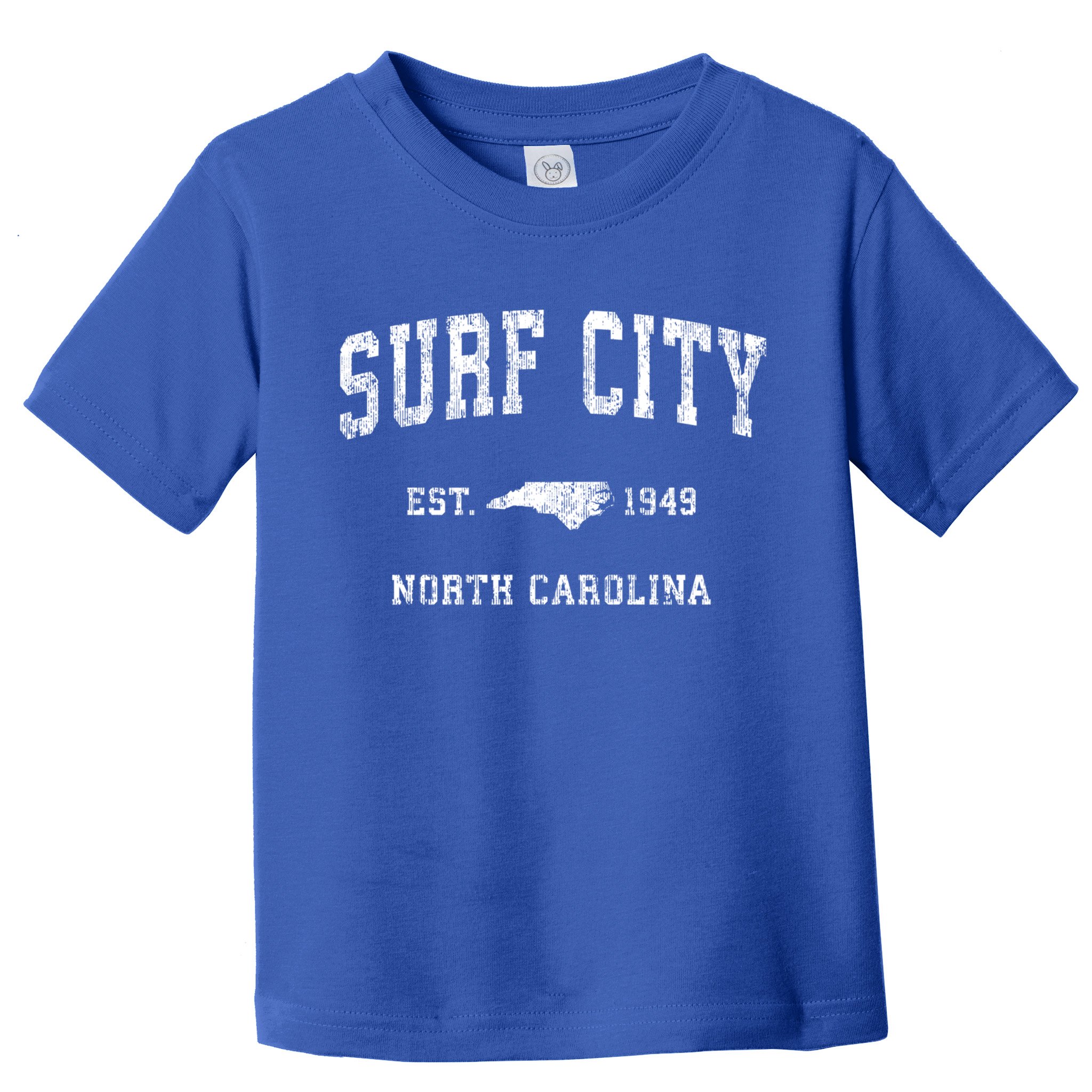 Surf City North Carolina Nc Vintage Athletic Sports Design Cute Gift Toddler T-Shirt