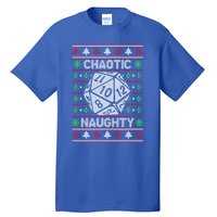 Santa Chaotic Naughty Christmas D20 Ugly Tabletop Sweater Great Gift Tall T-Shirt