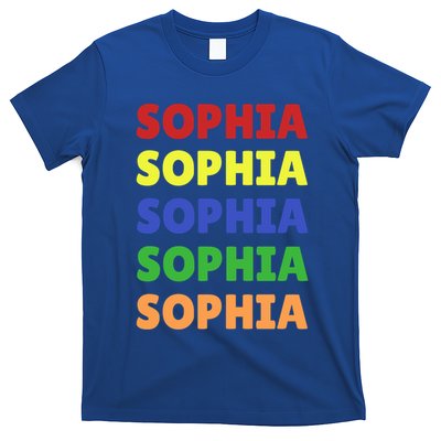 Sophia Colorful Name Stack Pride In Your Name Gift T-Shirt