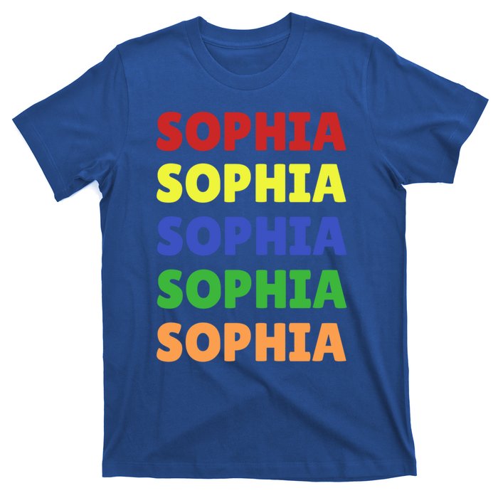 Sophia Colorful Name Stack Pride In Your Name Gift T-Shirt