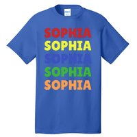 Sophia Colorful Name Stack Pride In Your Name Gift Tall T-Shirt