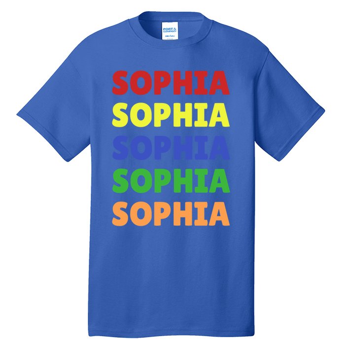 Sophia Colorful Name Stack Pride In Your Name Gift Tall T-Shirt