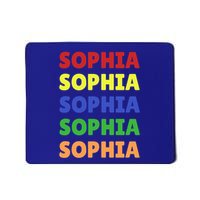 Sophia Colorful Name Stack Pride In Your Name Gift Mousepad
