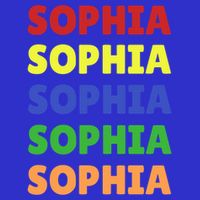 Sophia Colorful Name Stack Pride In Your Name Gift Baby Bodysuit