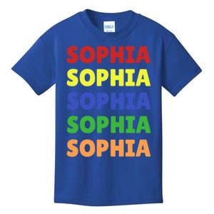 Sophia Colorful Name Stack Pride In Your Name Gift Kids T-Shirt