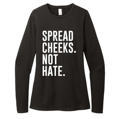 Spread Cheeks Not Hate Funny Gym Fitness And Workout Womens CVC Long Sleeve Shirt