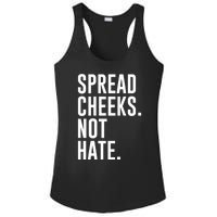 Spread Cheeks Not Hate Funny Gym Fitness And Workout Ladies PosiCharge Competitor Racerback Tank