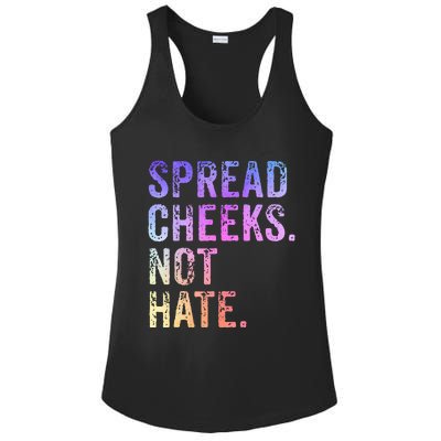 Spread Cheeks Not Hate Ladies PosiCharge Competitor Racerback Tank