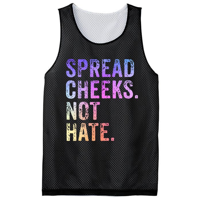 Spread Cheeks Not Hate Mesh Reversible Basketball Jersey Tank