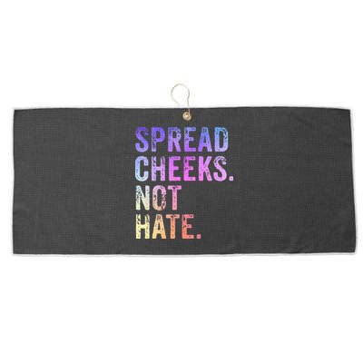 Spread Cheeks Not Hate Large Microfiber Waffle Golf Towel