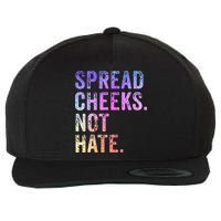 Spread Cheeks Not Hate Wool Snapback Cap