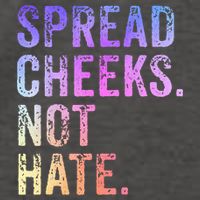 Spread Cheeks Not Hate Vector Backpack