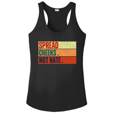 Spread Cheeks Not Hate Ladies PosiCharge Competitor Racerback Tank