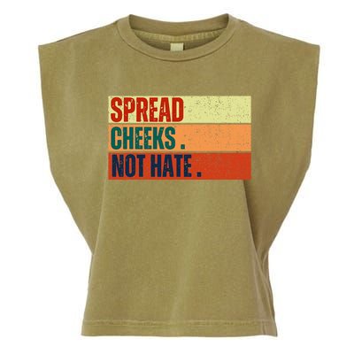 Spread Cheeks Not Hate Garment-Dyed Women's Muscle Tee