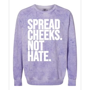 Spread Cheeks Not Hate Funny Gym Fitness And Workout Funny Gift Colorblast Crewneck Sweatshirt