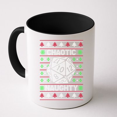 Santa Chaotic Naughty Christmas D20 Ugly Tabletop Sweater Great Gift Mug