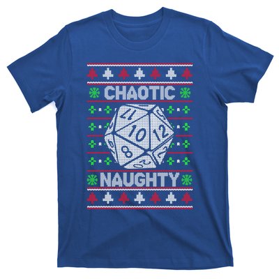 Santa Chaotic Naughty Christmas D20 Ugly Tabletop Sweater Great Gift T-Shirt