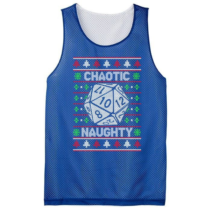 Santa Chaotic Naughty Christmas D20 Ugly Tabletop Sweater Great Gift Mesh Reversible Basketball Jersey Tank