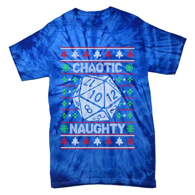 Santa Chaotic Naughty Christmas D20 Ugly Tabletop Sweater Great Gift Tie-Dye T-Shirt