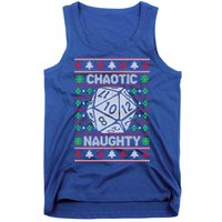 Santa Chaotic Naughty Christmas D20 Ugly Tabletop Sweater Great Gift Tank Top