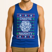 Santa Chaotic Naughty Christmas D20 Ugly Tabletop Sweater Great Gift Tank Top