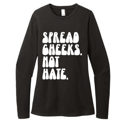 Spread Cheeks Not Hate Funny Gym Fitness And Workout Womens CVC Long Sleeve Shirt