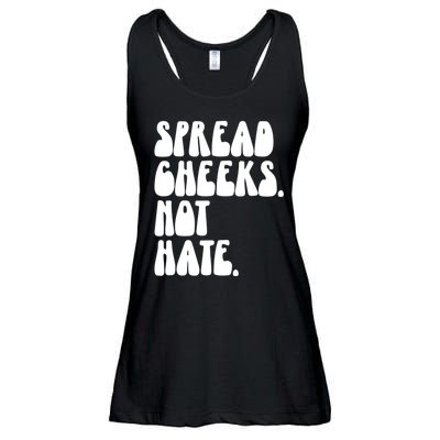 Spread Cheeks Not Hate Funny Gym Fitness And Workout Ladies Essential Flowy Tank